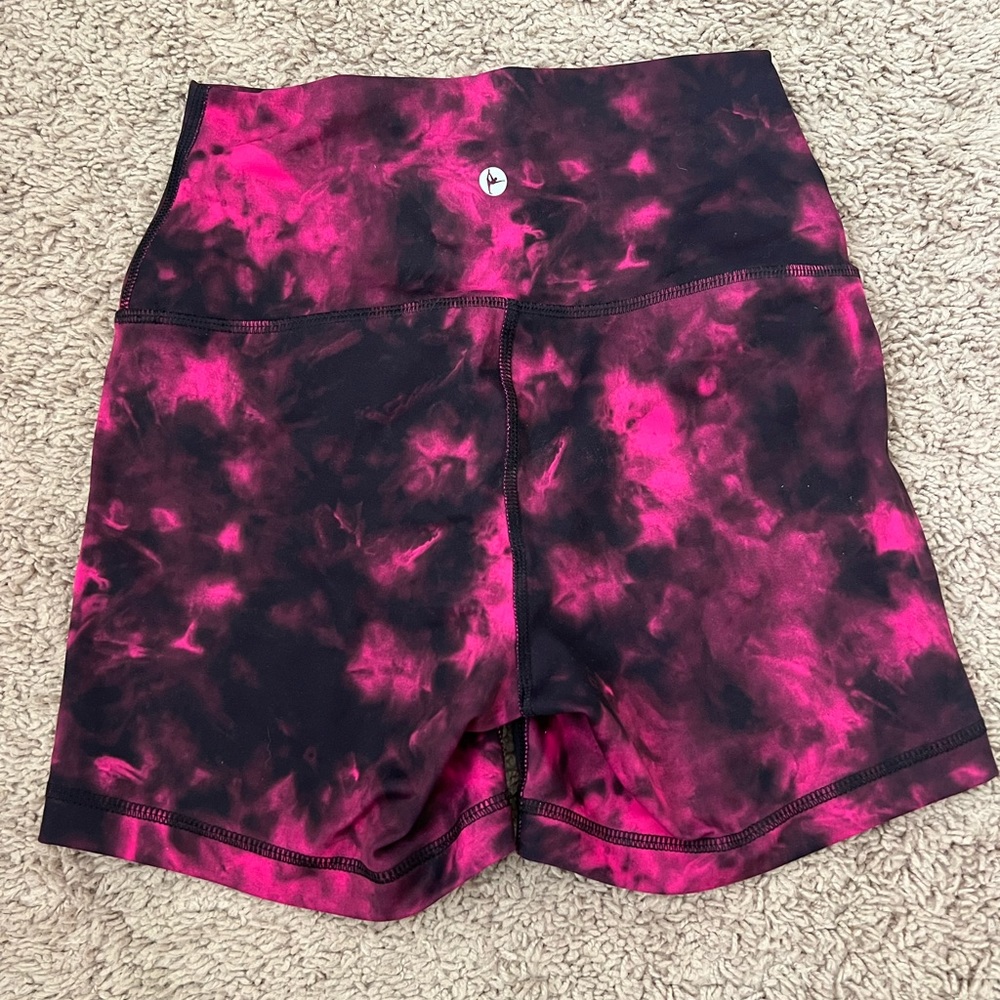 Saks bike shorts tie dye